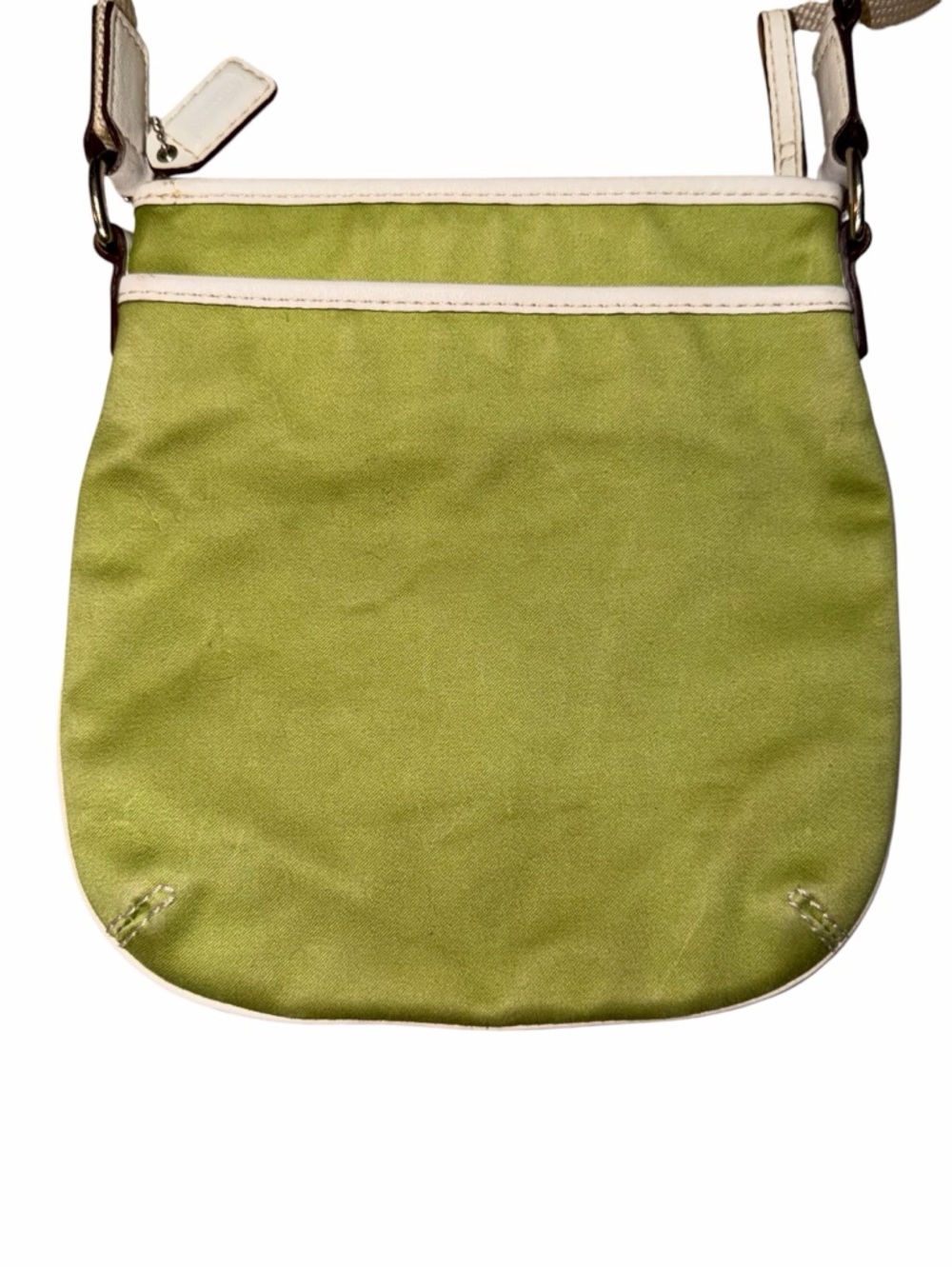 Vintage Coach SoHo Green & Cream Crossbody - Picture 6 of 7
